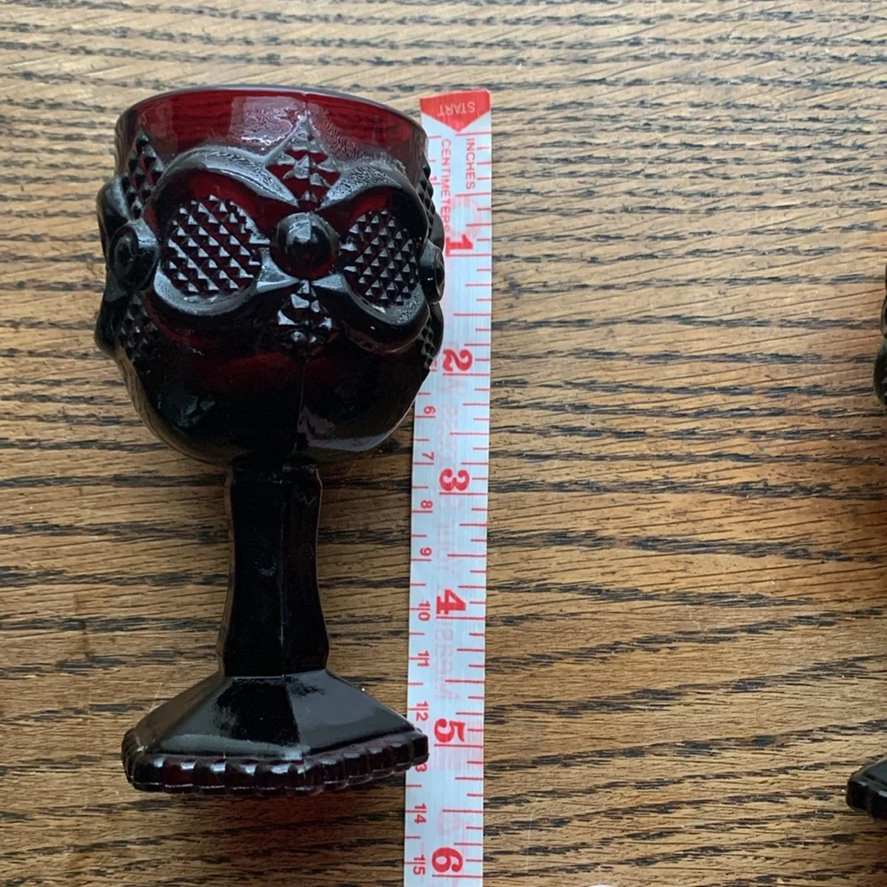 Set of Goblets Avon Ruby Red